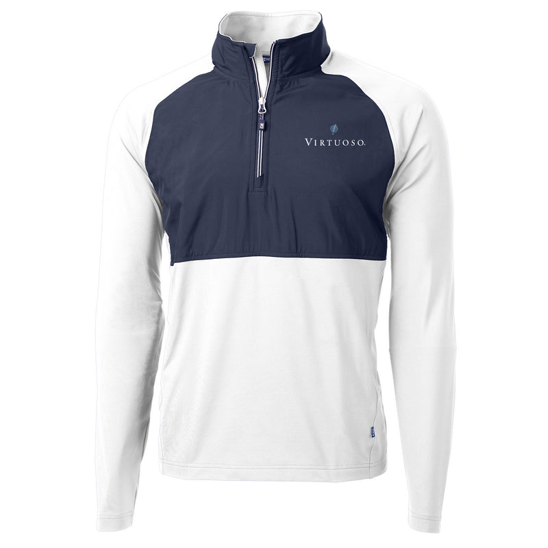 Front View - White/Navy Blue